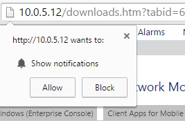 Click 'Allow' to enable Chrome Desktop Notifications